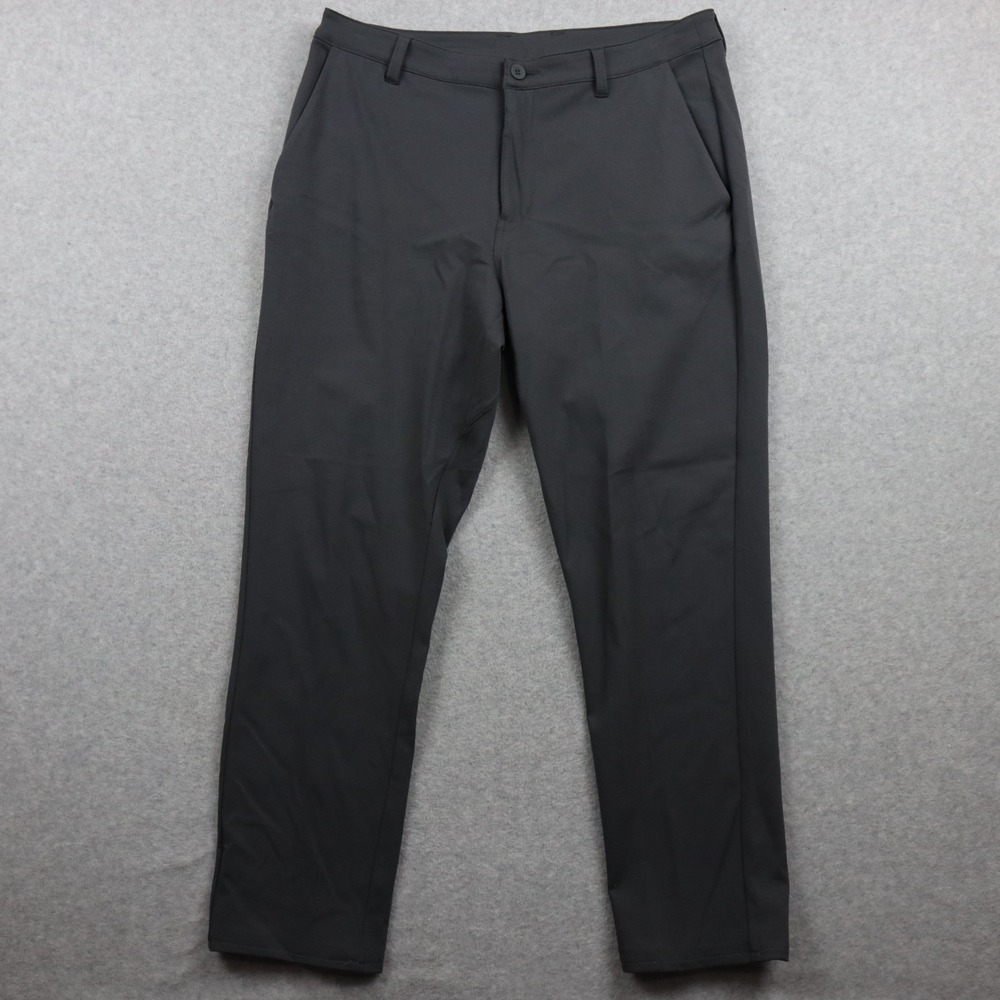 Into The AM Pants Mens 38 All Day Modern Fit Performance Golf Chino Stretch Gray